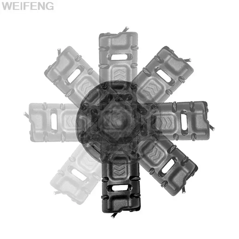 Soporte para bolsa de pulverización, bolsa para linterna, funda para bastón, Clip para cinturón Molle, rotación de 360 grados, soporte para herramientas de autodefensa policial - imagen 3