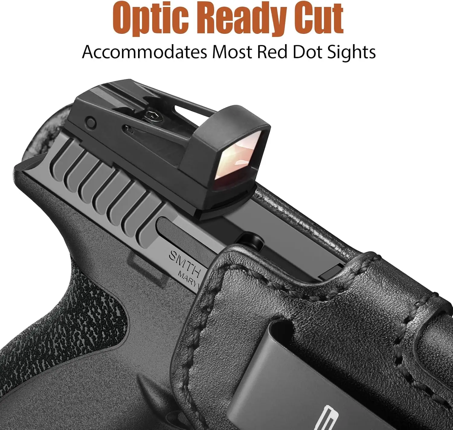 S&W Bodyguard 2.0 funda IWB cuero Premium oculta para diestro - imagen 3