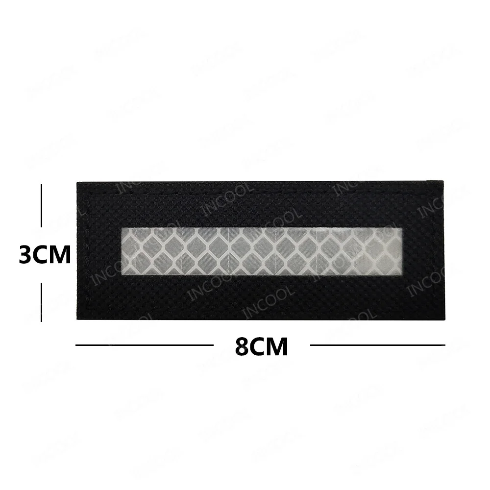 Parche de corte láser reflectante IR, parches militares tácticos, brazalete de nailon de combate, insignias de línea blanca, azul, amarilla y roja para gorras de ropa - imagen 4