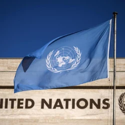 FLAGLINK 90x150 CM Bandera Mundial de las Naciones Unidas de la UN para Decoración