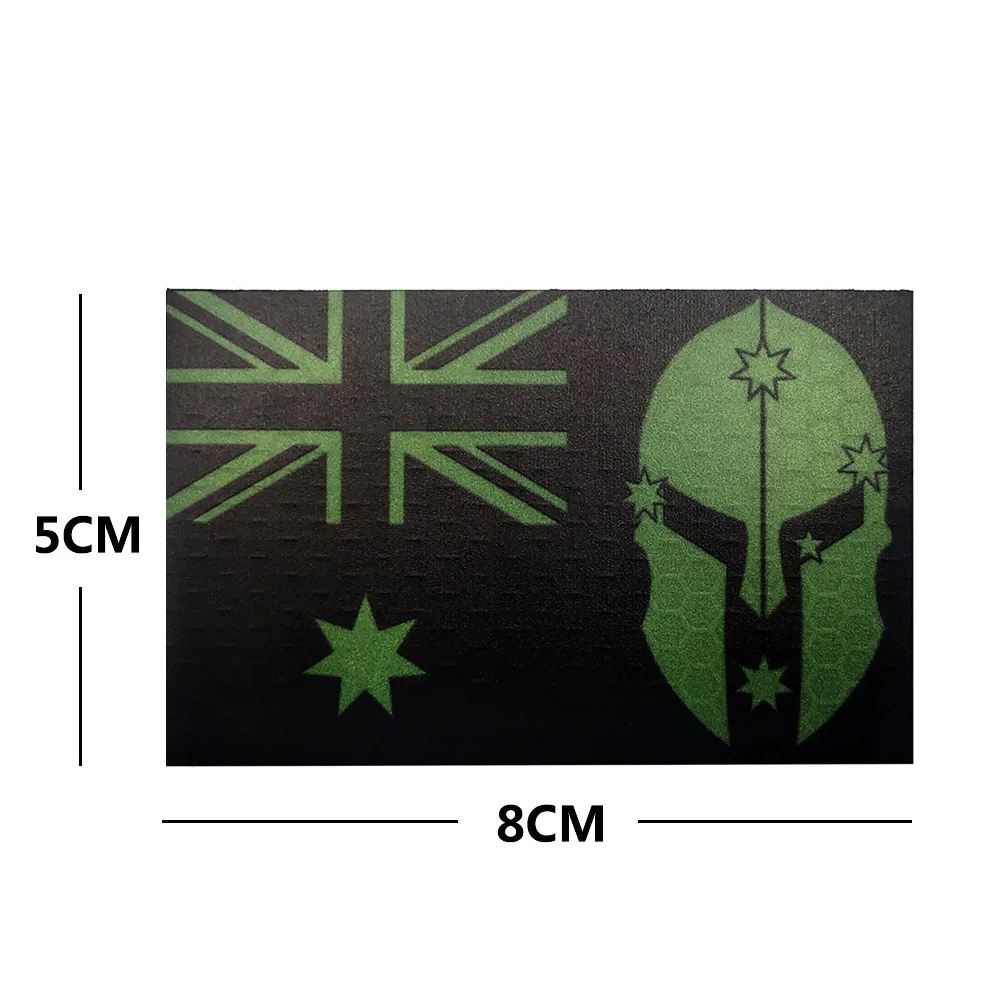 Parche reflectante bordado nacional de la bandera de Nueva Zelanda y Australia, apliques de PVC para bolsas tácticas, chaquetas, ropa, brazalete militar - imagen 5