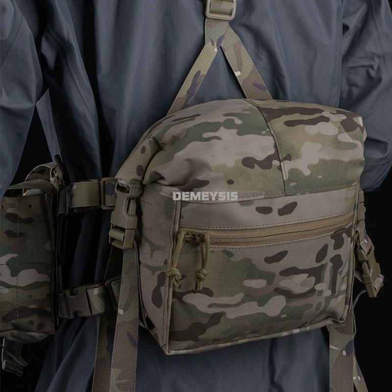 Kit de bolsa de expansión para chaleco de caza, aparejo de pecho para exteriores con paquete de expansión, bolsa de Kit expansor de chaleco con soporte de carga de gran capacidad - imagen 4