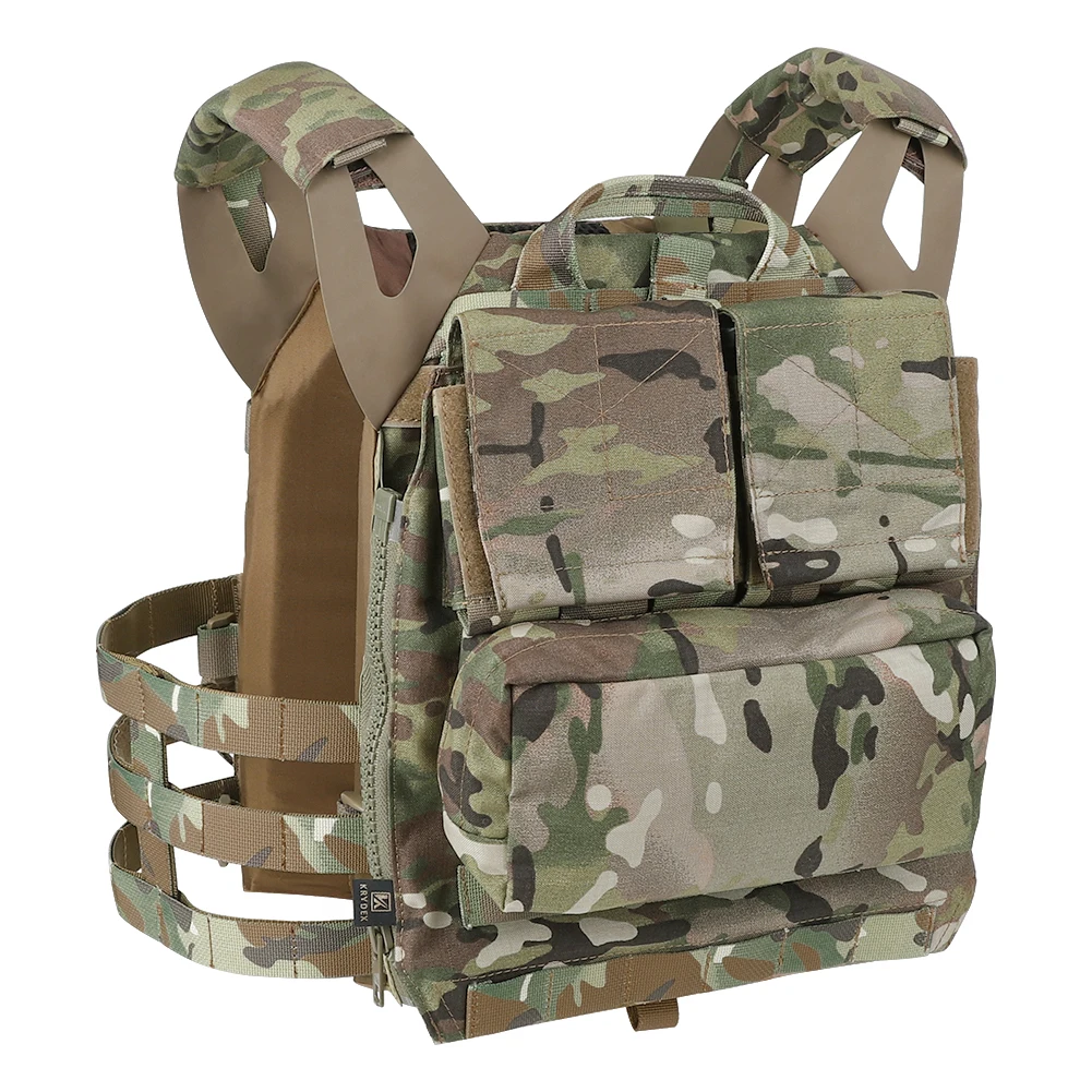 KRYDEX-bolsa táctica con cremallera, portador de placa, mochila, bolsa para CPC NCPC AVS JPC2.0, accesorios para chaleco Airsoft de caza - imagen 3