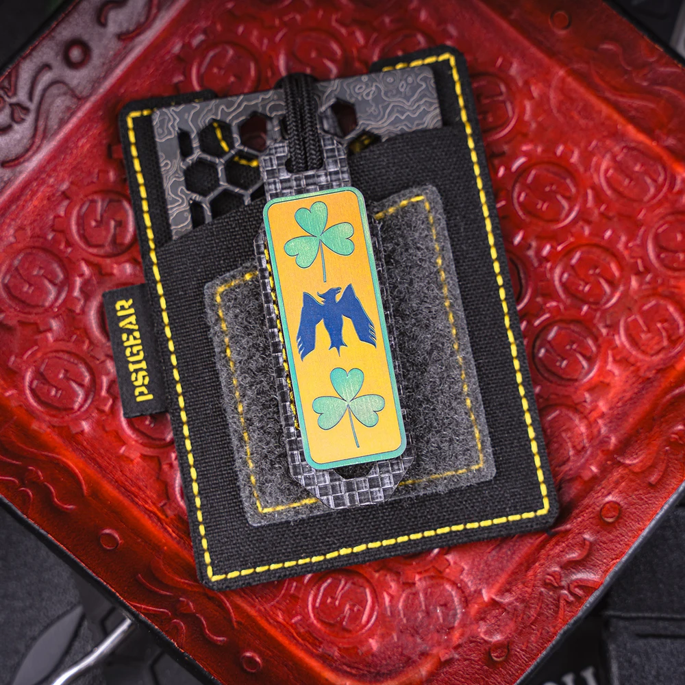 Parche de mamá de aleación de titanio Shamrock Hawk, insignia táctica, tiras largas para ropa, bolsa, chaleco, decoración - imagen 4