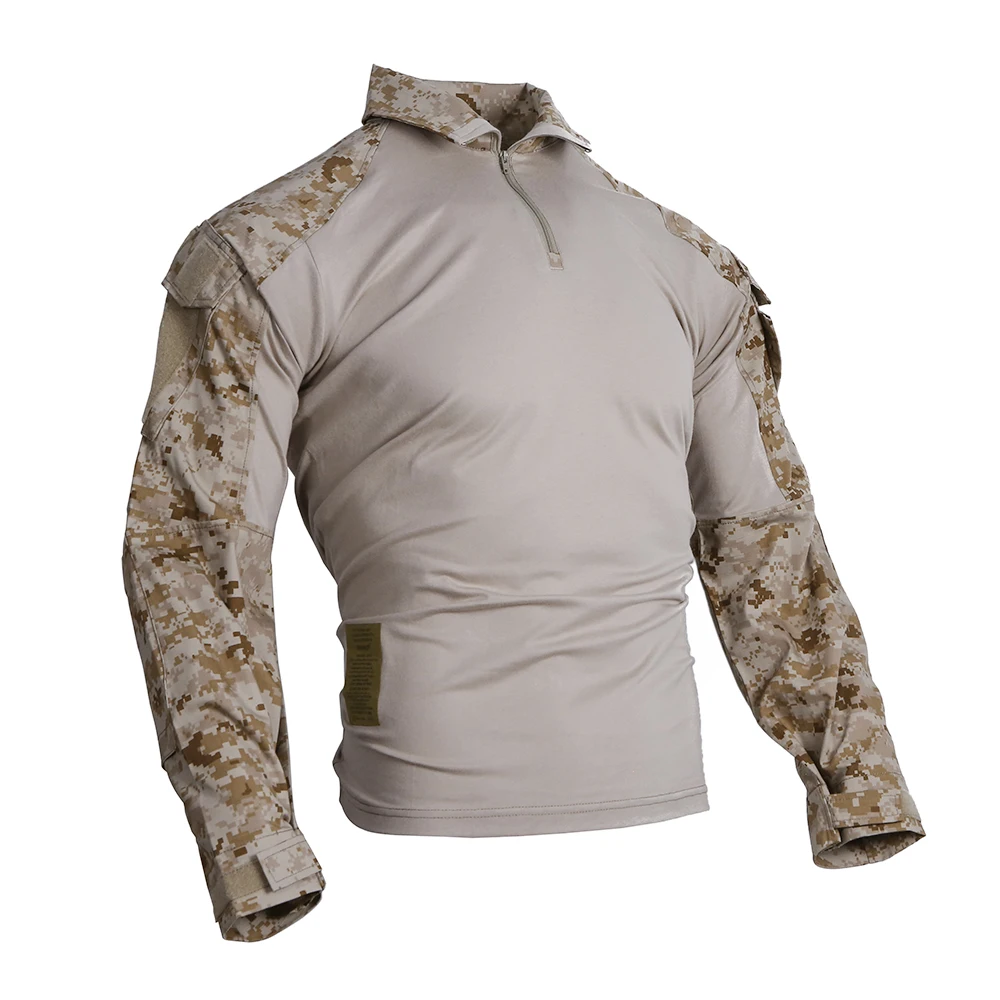 Emersongear, camisetas tácticas de combate G3, camisetas Gen3 para hombre, camiseta de camuflaje, camiseta de manga larga para caza, entrenamiento Airsoft, senderismo al aire libre AOR1 - imagen 2