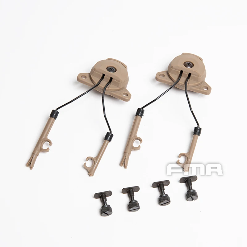 FMA auriculares tácticos Airsoft y EX conjunto de adaptador de riel para casco Gen 1/GEN 2 para auriculares COMTAC I/II/III/IV - imagen 5