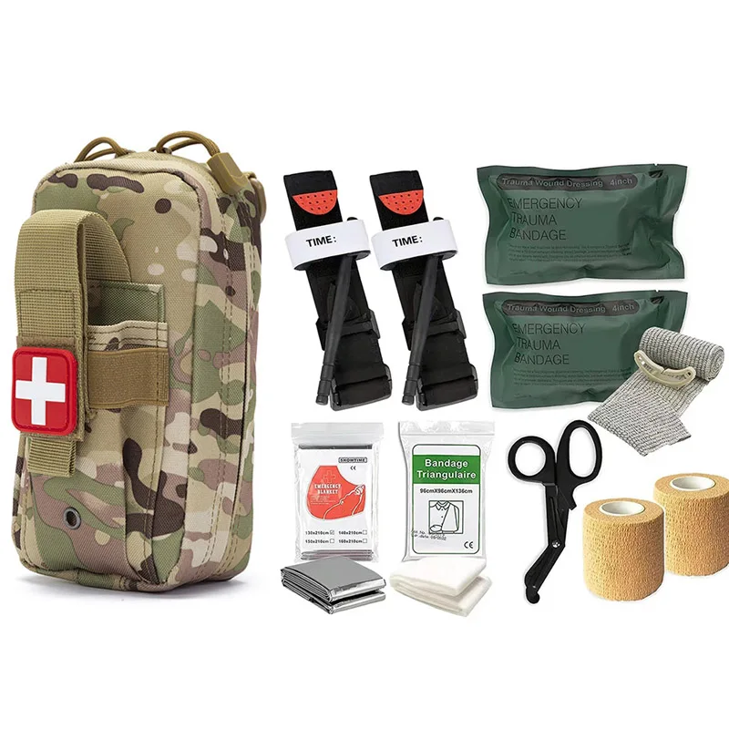 OwlSight-Kits de primeros auxilios tácticos EDC, bolsa de emergencia Molle IFAK, bolsa médica EMT, vendaje de torniquete militar de supervivencia - imagen 2