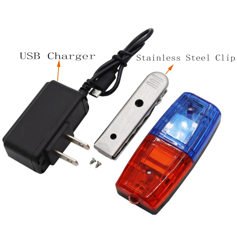 Casco táctico de carga USB, luz intermitente de seguridad, equipo al aire libre, caza, senderismo, lámpara de ciclismo, luz de señal de supervivencia - imagen 3