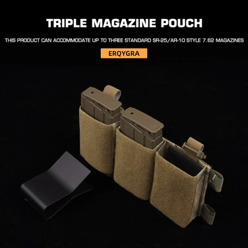 ERQYGRA táctico 7,62 bolsa para revistas de doble uso CS juego de guerra Molle accesorios de sistema riñonera caza equipo deportivo al aire libre - imagen 3