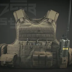 Kit accesorios chaleco MOLLE – Bolsa utility pequeña verde forest