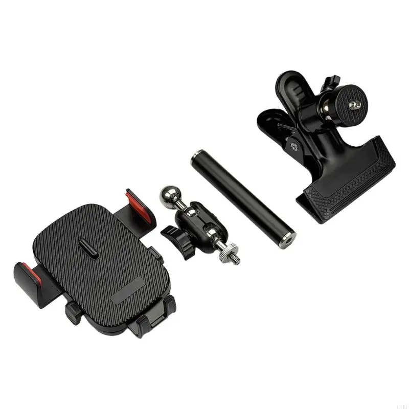 Base abrazadera montaje teléfono ajustable, dispositivo múltiple giratorio 360, Compatible con 3 opciones longitud - imagen 2