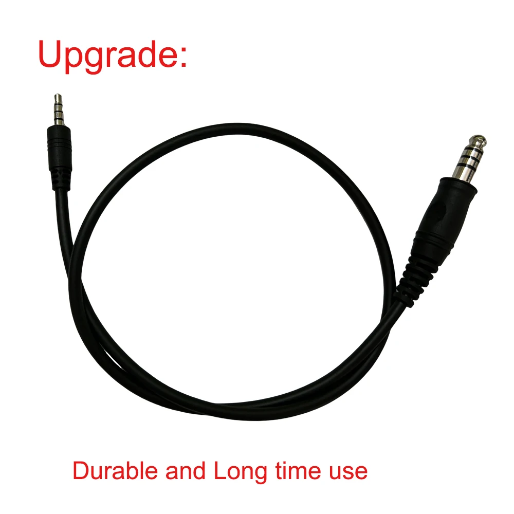 Cable U174 de 3,5mm/7,1mm, accesorios para auriculares deportivos para adaptador U94 PCI PTT Walkie Talkie Motorola Kenwood BAOFENG Radio Gear