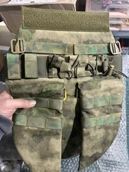 Chaleco táctico con protector de ingle y riñonera MOLLE exterior