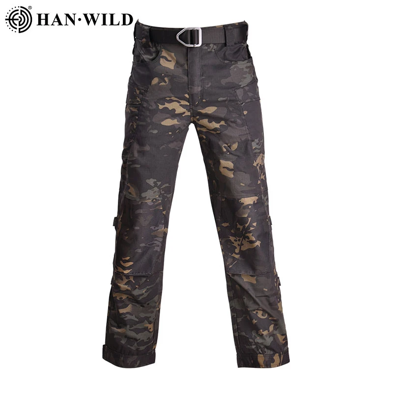 Traje de combate de uniforme de senderismo para hombres, chaquetas tácticas, pantalones del ejército militar, trajes impermeables, chaqueta cortavientos, pantalones de caza, tela de camuflaje - imagen 5