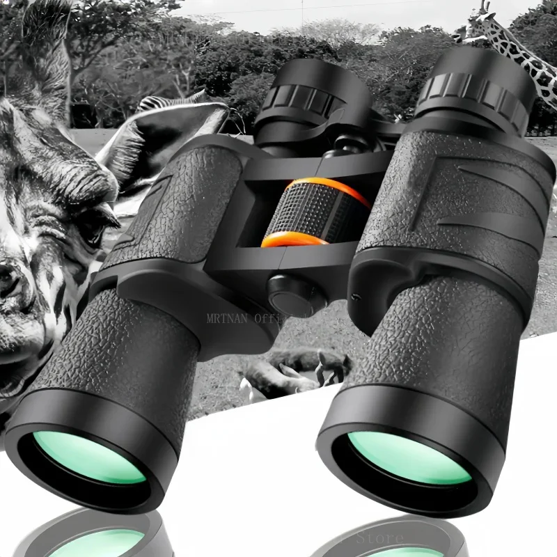 Binoculares profesionales de visión nocturna con poca luz, binoculares potentes de largo alcance, impermeables, equipo militar de caza y Camping, 20X50 - imagen 4