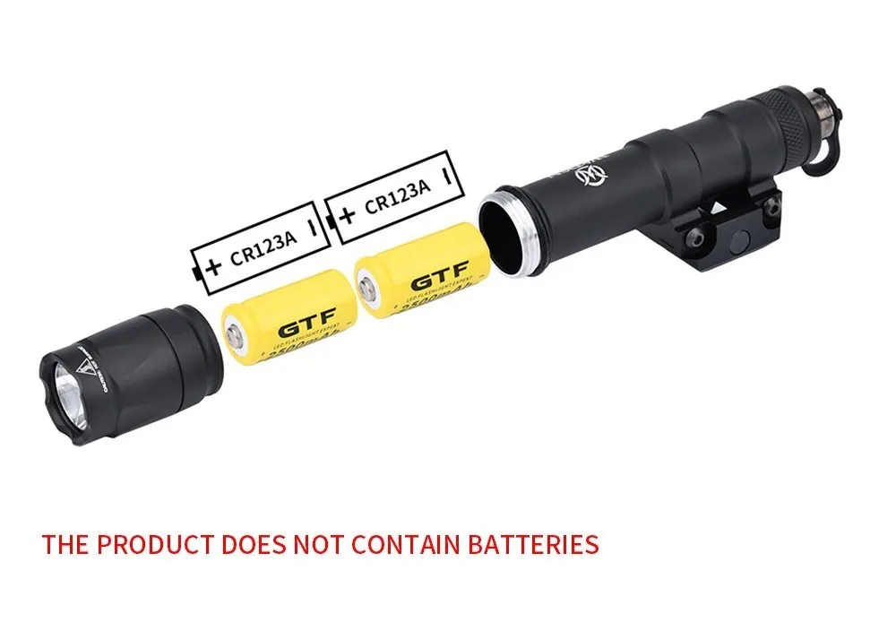 Wadsn-linterna táctica M600 M600C M300A, miniarma de explorador, montaje de luz, aplicar KeyMod, Riel de M-LOK, Base de compensación, lámpara Led de caza - imagen 5