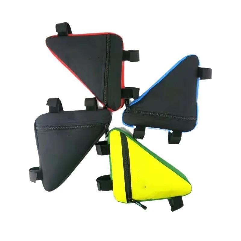 Bolsa triangular para bicicleta, manillar de cuadro frontal de bicicleta, bolsas impermeables para ciclismo, piezas de bicicleta - imagen 3