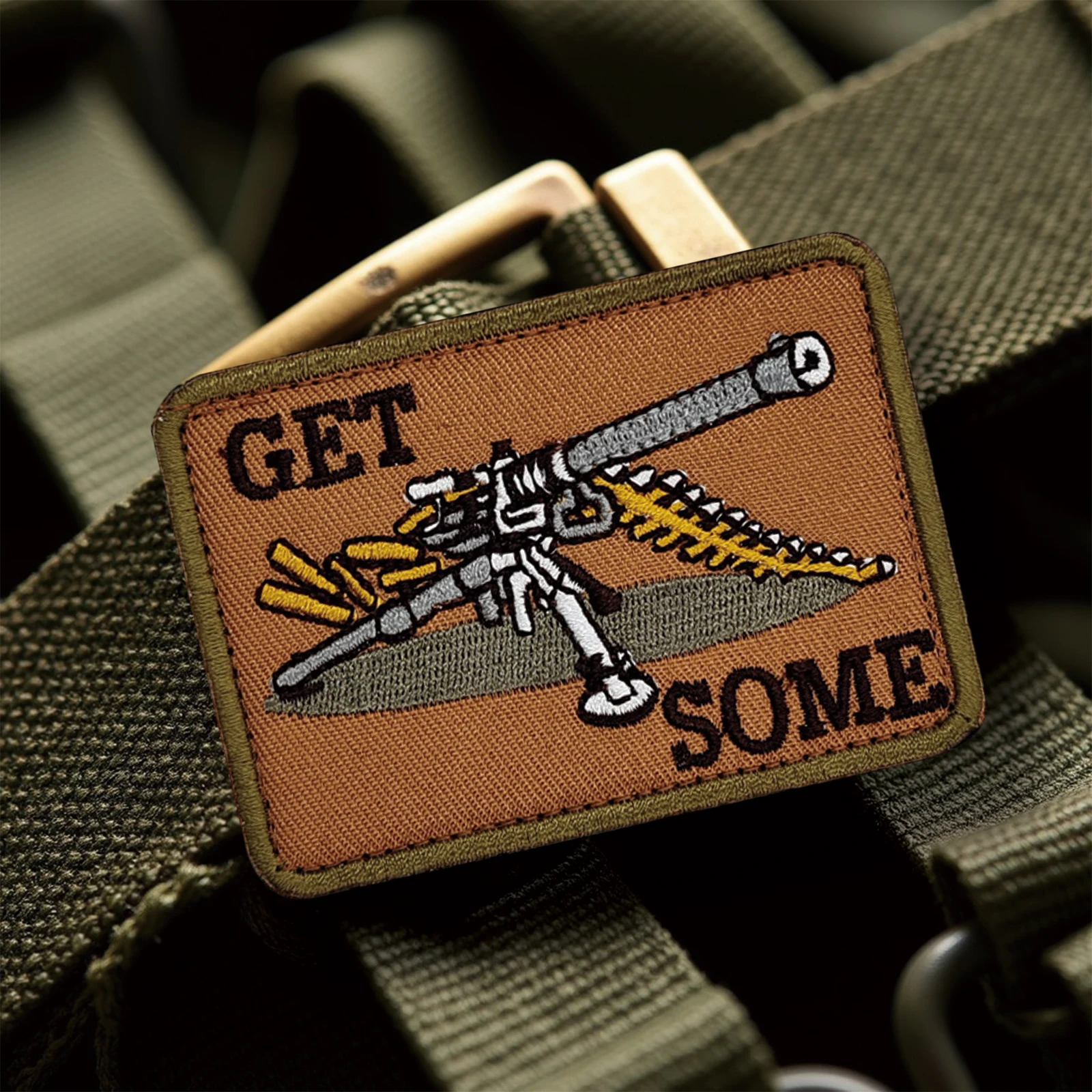 Obtenga algunos insignia bordada con cierre de gancho y bucle de velcros militares para mochila táctica Molle, chaqueta y gorras - imagen 4