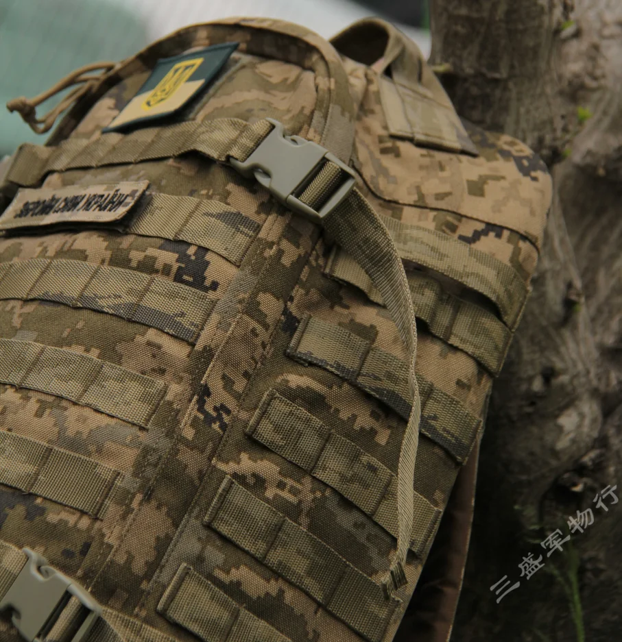 Mochila táctica de asalto multifuncional, 1000D, para caza al aire libre, Ucrania, Color MM-14, 35L - imagen 4
