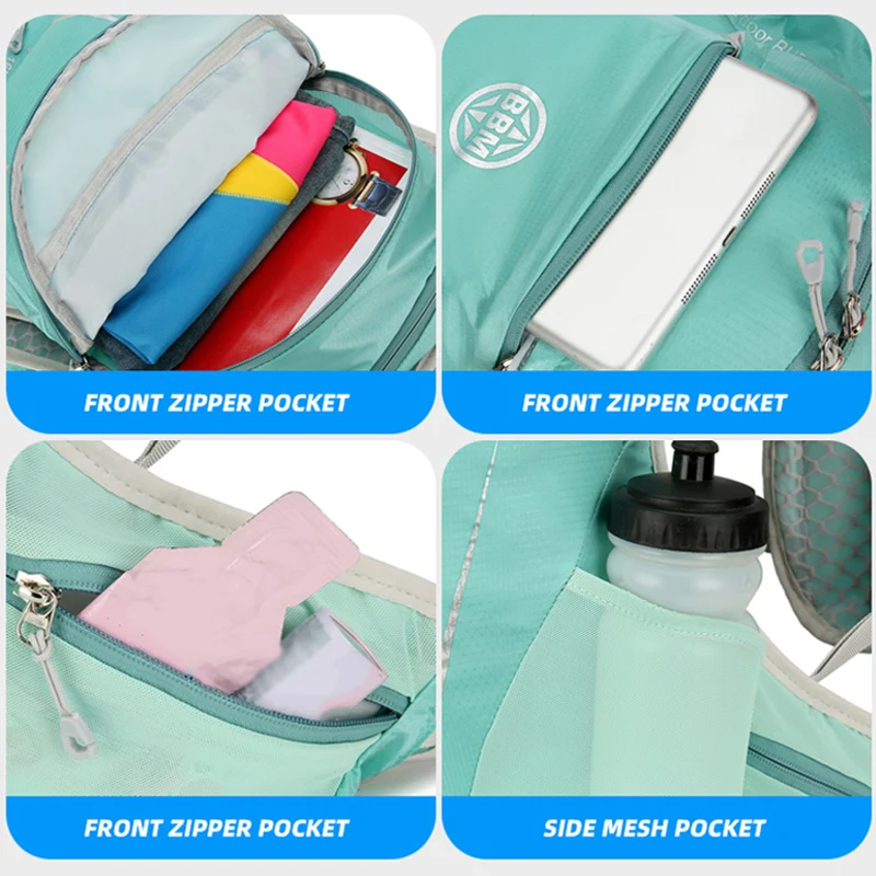 Bolsa para deportes al aire libre de 16L, bolsas de agua hidratantes ultraligeras, chaleco para correr, mochila, montañismo, senderismo, bicicleta, paquete de almacenamiento para montar - imagen 5