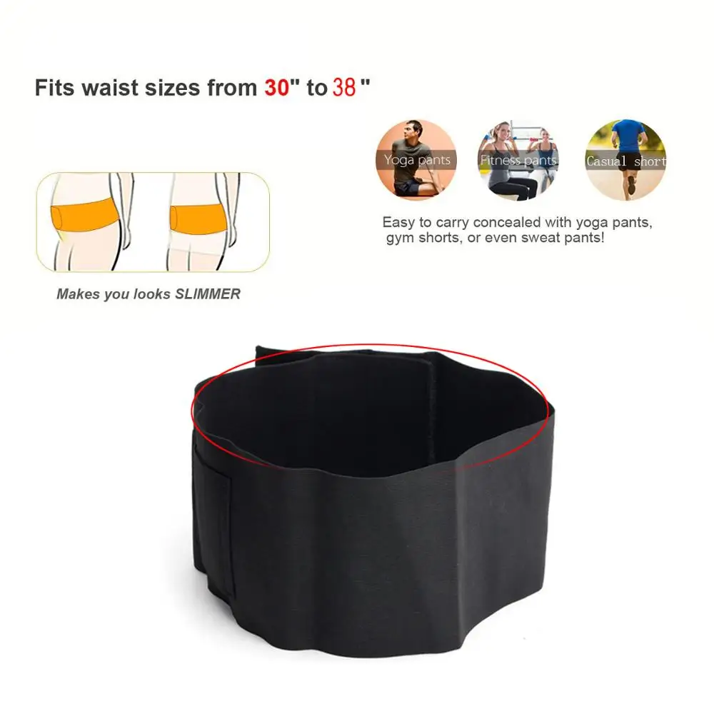 Banda táctica para el vientre, funda de pistola oculta para mano derecha, Universal, Invisible, elástica, cintura, faja - imagen 5