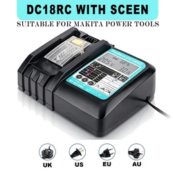 Cargador rápido Makita DC18RC 3A para baterías 14,4V-18V