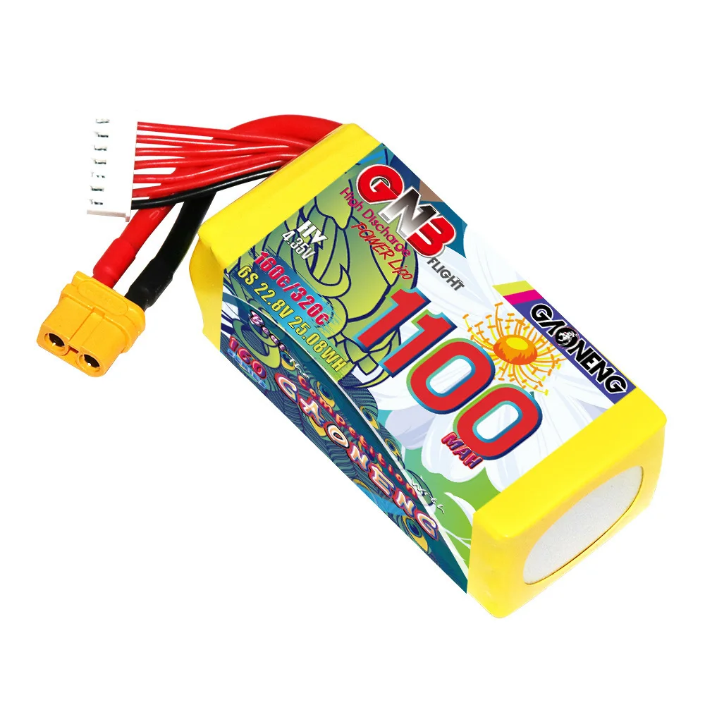 2 uds GNB 2S 3S 4S 6S 8S 160C batería Lipo recargable 650/880/1100/1300/1400/1530/1630mAh para Dron FPV avión piezas de control remoto Hobby - imagen 3