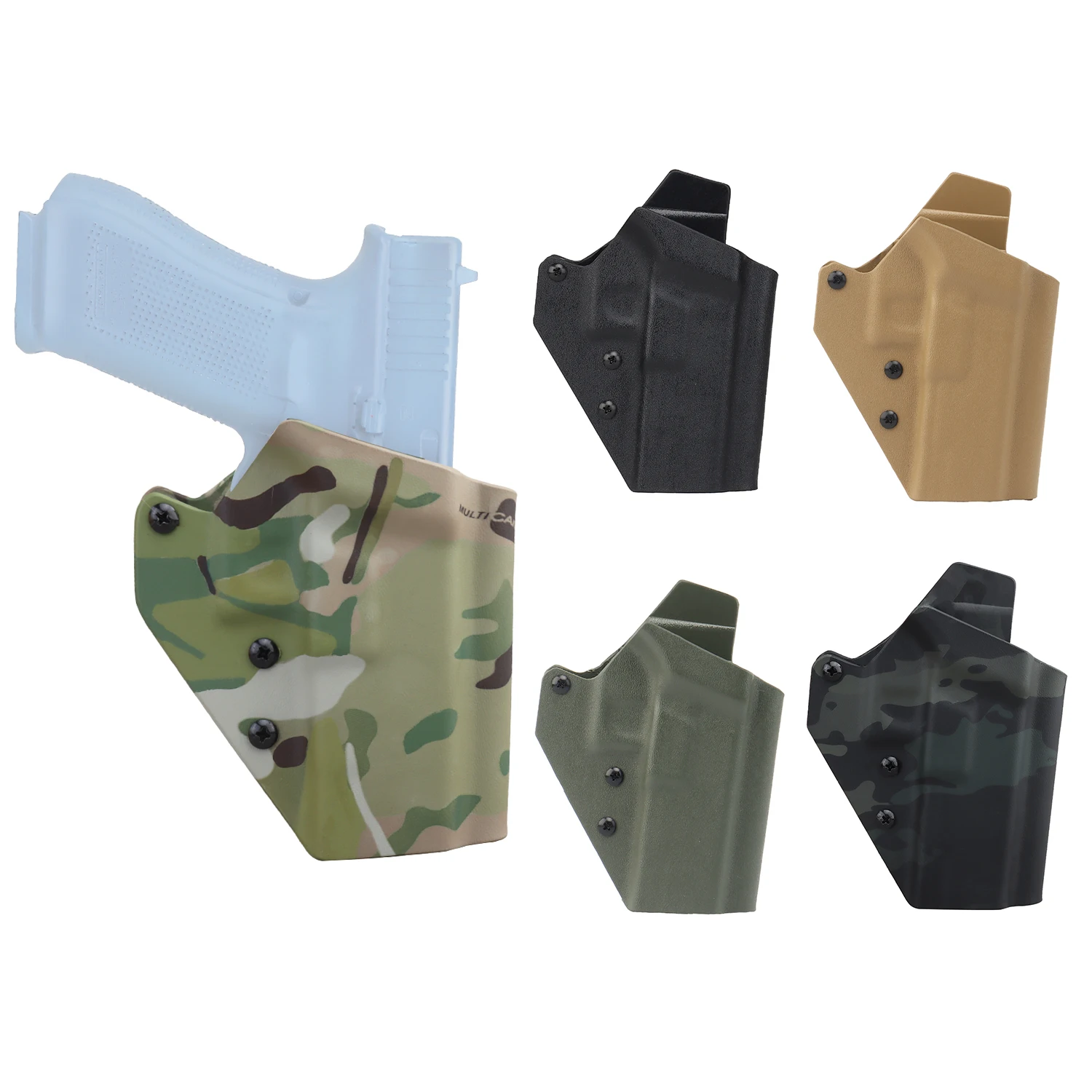 Funda de pistola Kydex ligera, puede llevar mira de punto rojo para Glock G17, G19, G19X, G22, G44, G45, G47