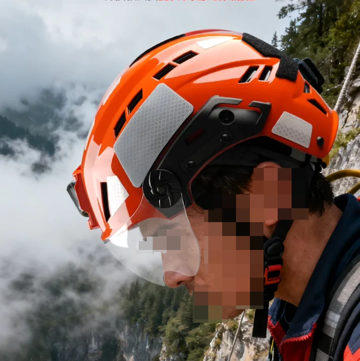 Casco táctico de fibra de carbono, casco de búsqueda de rescate, protección SAR, casco de seguridad todoterreno profesional para montañismo y rescate - imagen 2