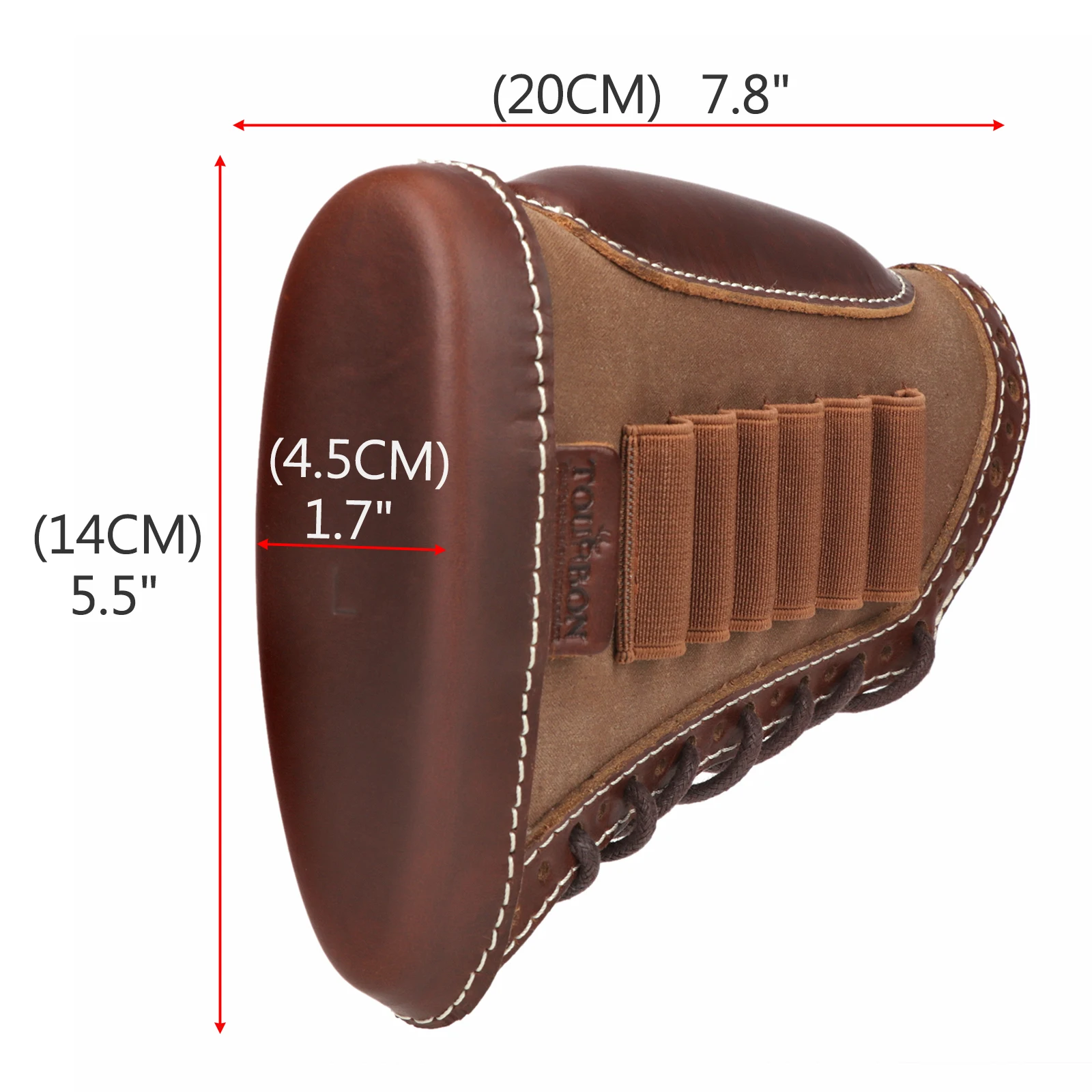 Tourbon-accesorios de caza, cubierta de culata para pistola de Rifle de lona, elevador de mejillas, almohadilla reductora de retroceso con cartuchos, soporte para balas - imagen 5