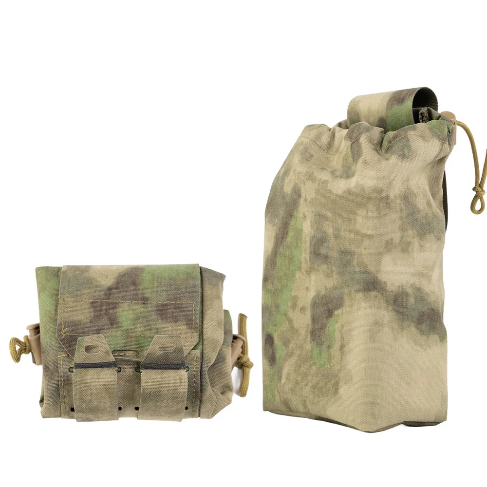 Bolsa de reciclaje plegable de nailon táctico, bolsa de basura Molle, bolsa de basura para revistas, bolsas de caza para deportes al aire libre