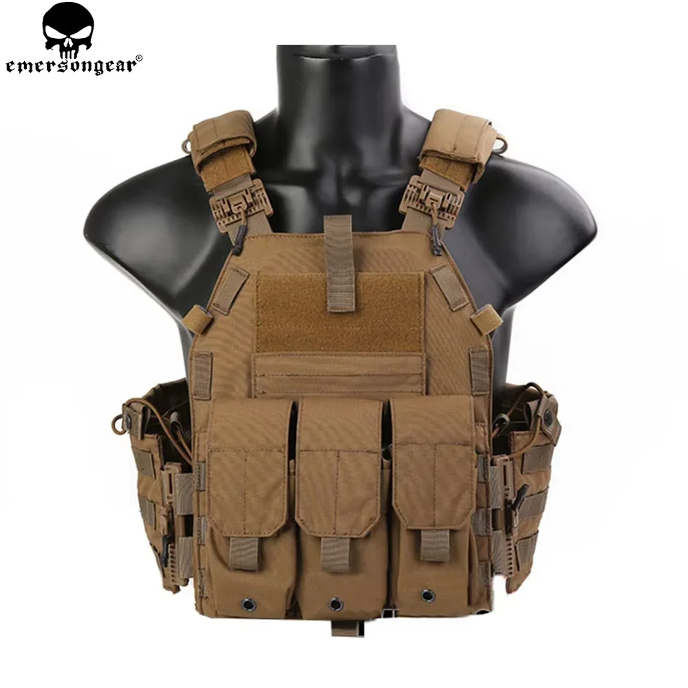 Emersongear-Chaleco táctico, portador de placa de liberación rápida para entrenamiento militar Airsoft, caza y supervivencia al aire libre, deporte, Camping - imagen 2