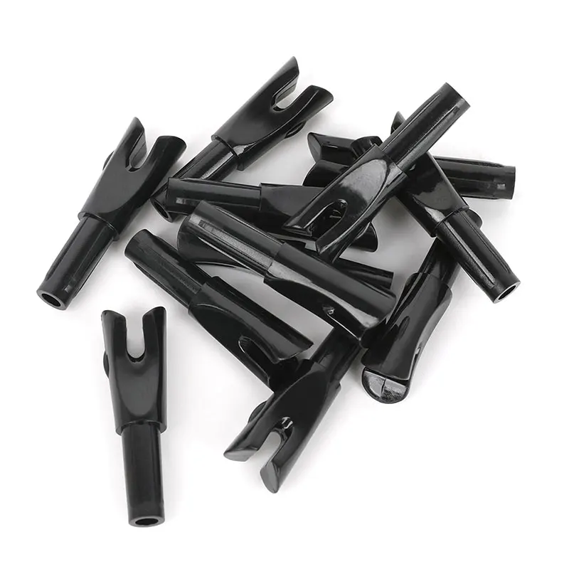 50 Uds flecha Nock para ID 6,2mm eje de flecha PC cola de flecha arco recurvo arco compuesto caza tiro objetivo accesorios de tiro con arco - imagen 5