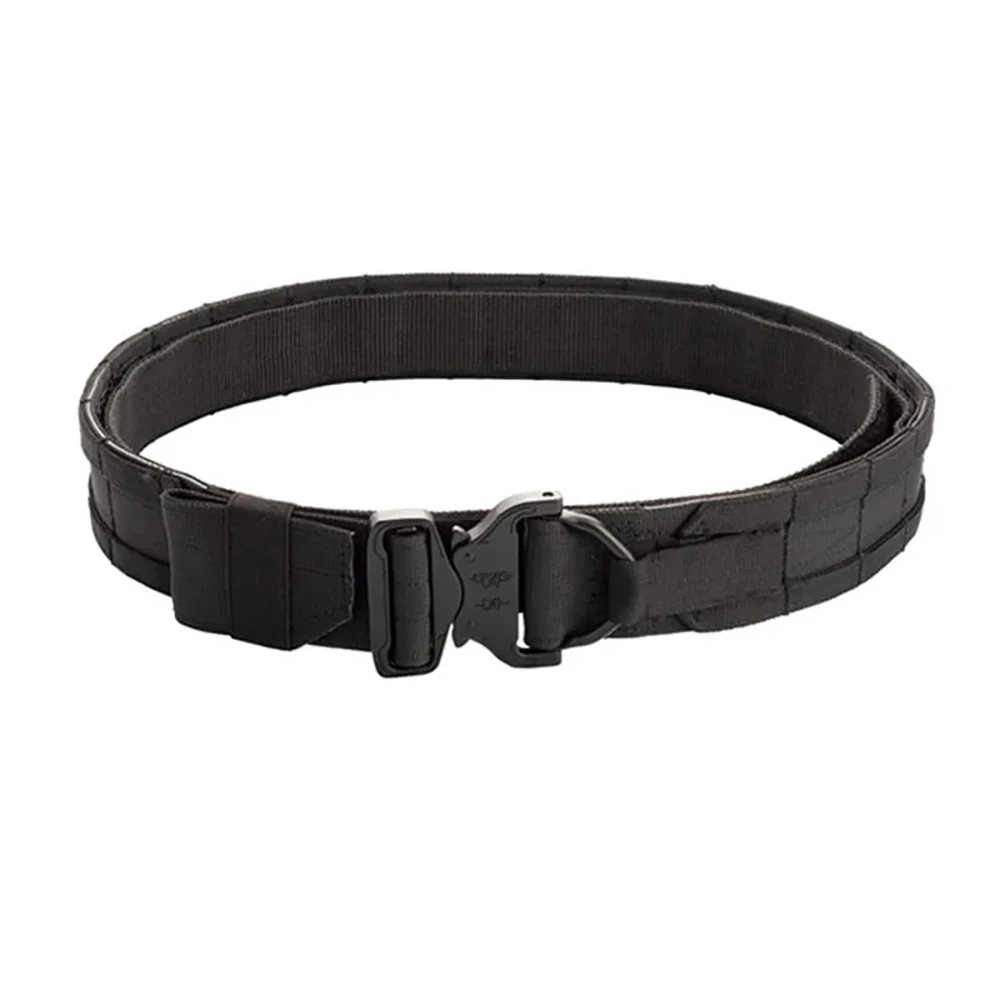 Cinturón de sistema Molle para exteriores, 50cm, 2 pulgadas de ancho, cinturón táctico Molle estilo Ronin, cinturón de doble capa para caza al aire libre - imagen 2