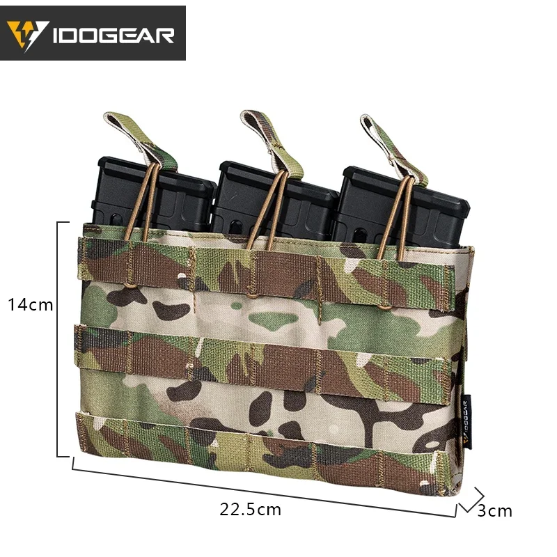 IDOGEAR Triple Mag Pouch 5.56 Mag Pouch Open Top Gear Tactical Mag Pouch 3526 - imagen 4