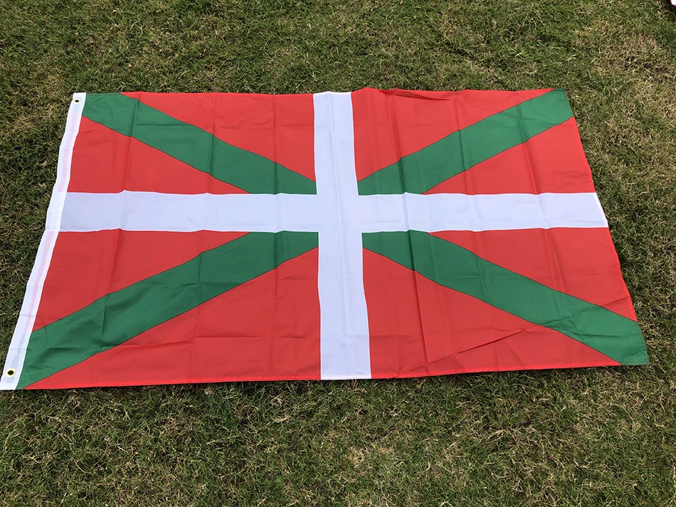 SKY Bandera vasca ikurrina colgante poliéster doble cara - imagen 2