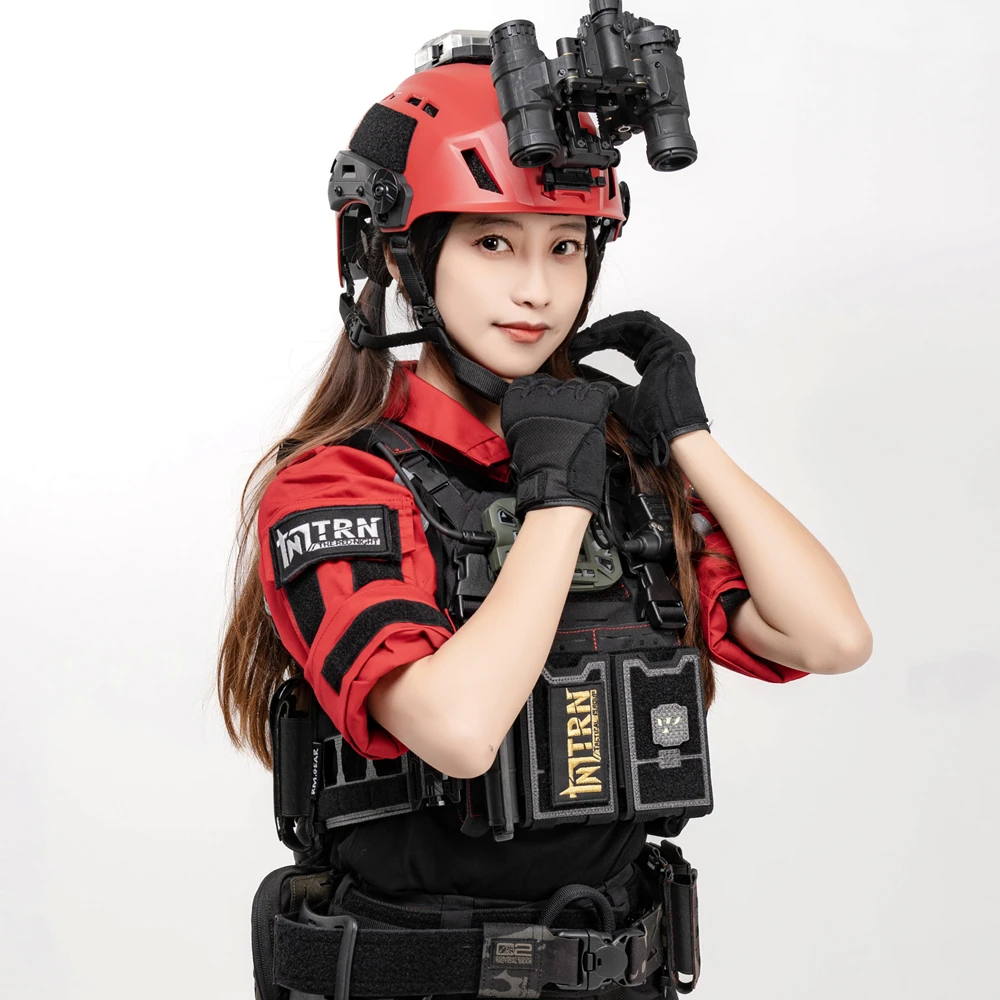 TRN Range tira reflectante oficial de seguridad equipo de rescate entrenador traje de rana uniforme de combate - imagen 3