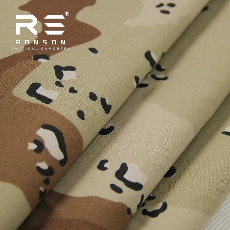 Tela de traje de rana transpirable impermeable a cuadros de esponja de chocolate de seis colores