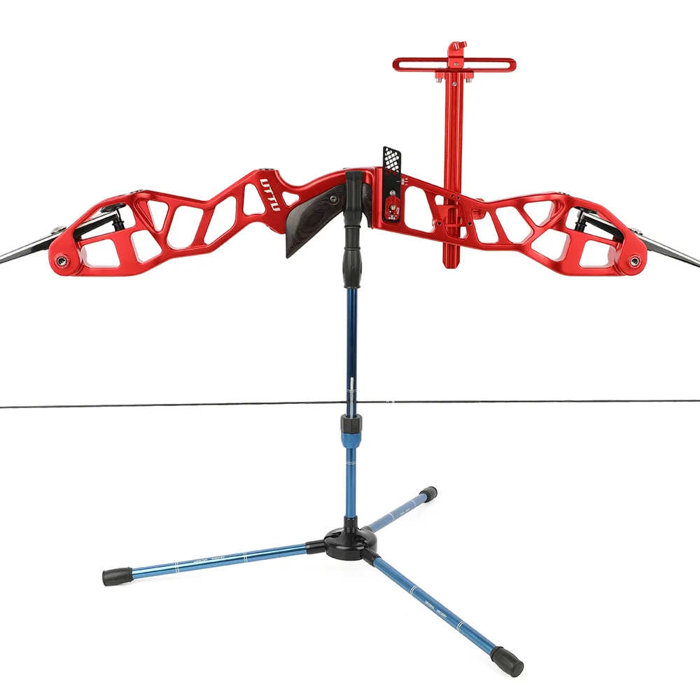 Soporte arco recurvo de aluminio ligero y portátil para tiro - imagen 4