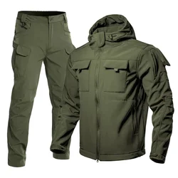 Chaqueta softshell táctica impermeable cortavientos forro polar