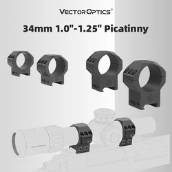 Vector X-Accu anillas montaje Picatinny aluminio 6061-T6 caza