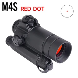 Colimador óptico táctico M4S Red Dot Reflex Sight con espaciador y soporte QRP2 y parasol compatible con Rifle AR15 M4, montaje de 20mm