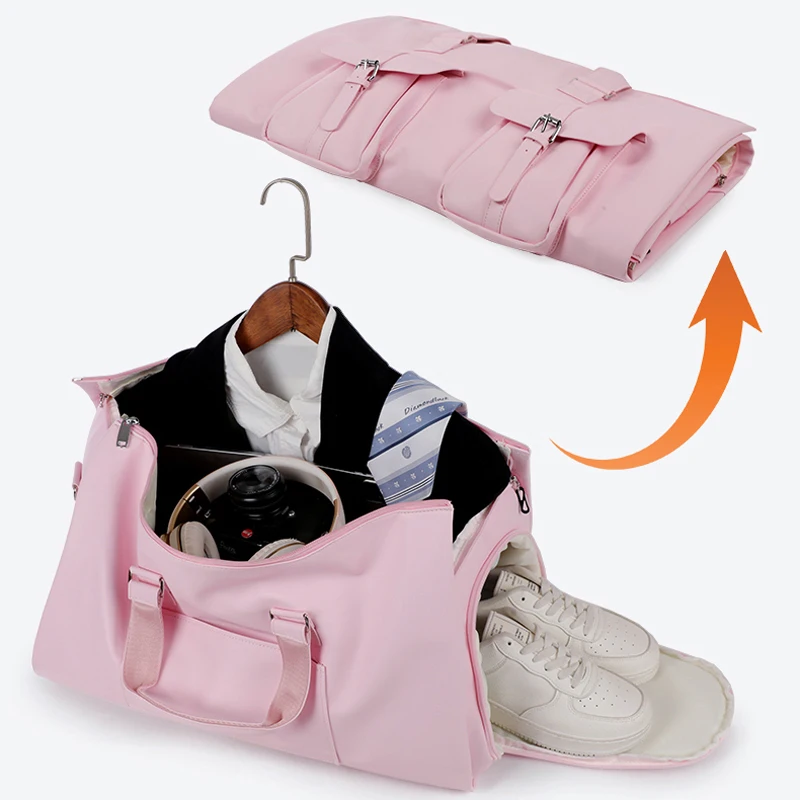 Bolso deportivo de lona cruzado con bolsillo para viaje y gimnasio - imagen 3