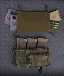 Chaleco táctico MOLLE con doble cremallera y bolsillo interno