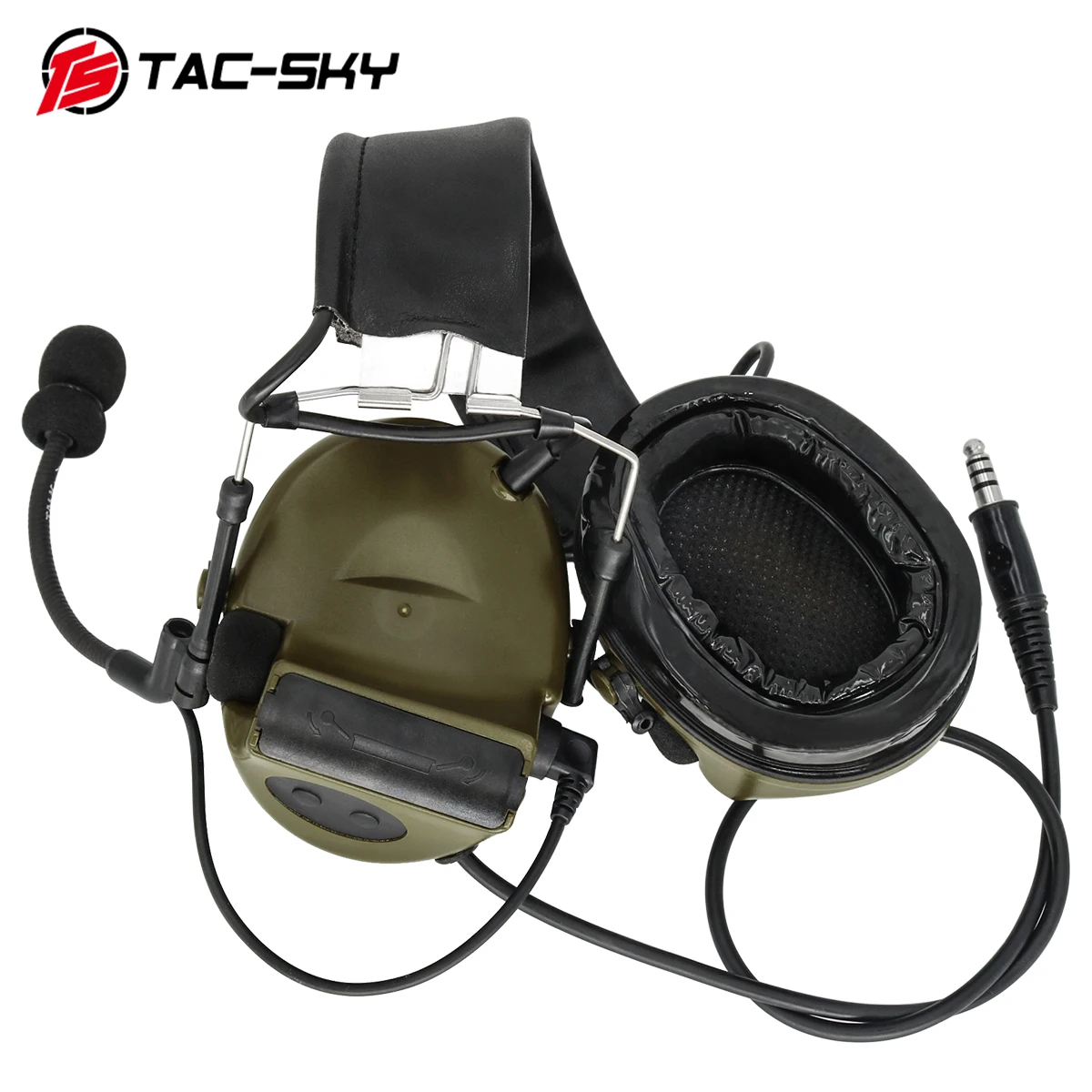 Auriculares tácticos TS TAC-SKY COMTAC II para exteriores, walkie-talkie, Airsoft, caza, deportes, Tiro Táctico, C2 - imagen 4