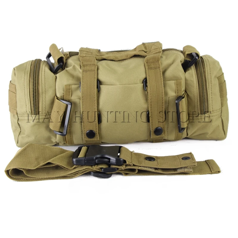 Bolso de mano Multipurpo para deportes al aire libre, bolsa de cintura de gran capacidad, 6L, utilidad táctica, respuesta, negro, bronceado, verde, ACU CP - imagen 4