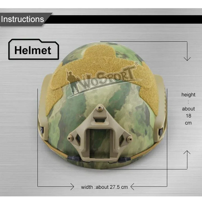 Casco táctico FAST MH Airsoft Protector de cabeza de caza Paintball CS cascos de juego de guerra - imagen 5
