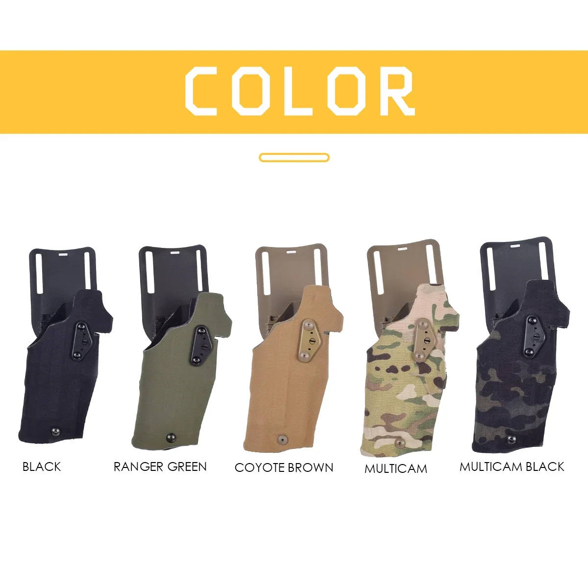 Funda para pistola de caza, funda de transporte para pistolas de mano derecha de combate táctico de liberación rápida para Glock 17 G19 montada X300 X300U Scout Light - imagen 2