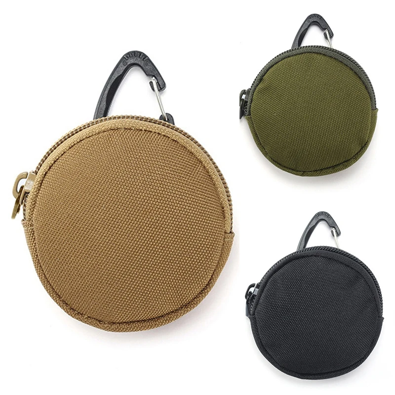 Cartera táctica EDC para llaves para hombre, bolsillo para exteriores, Cable Usb, bolsa de almacenamiento para auriculares con disco U para AirPods Freebugs, funda protectora para auriculares - imagen 2
