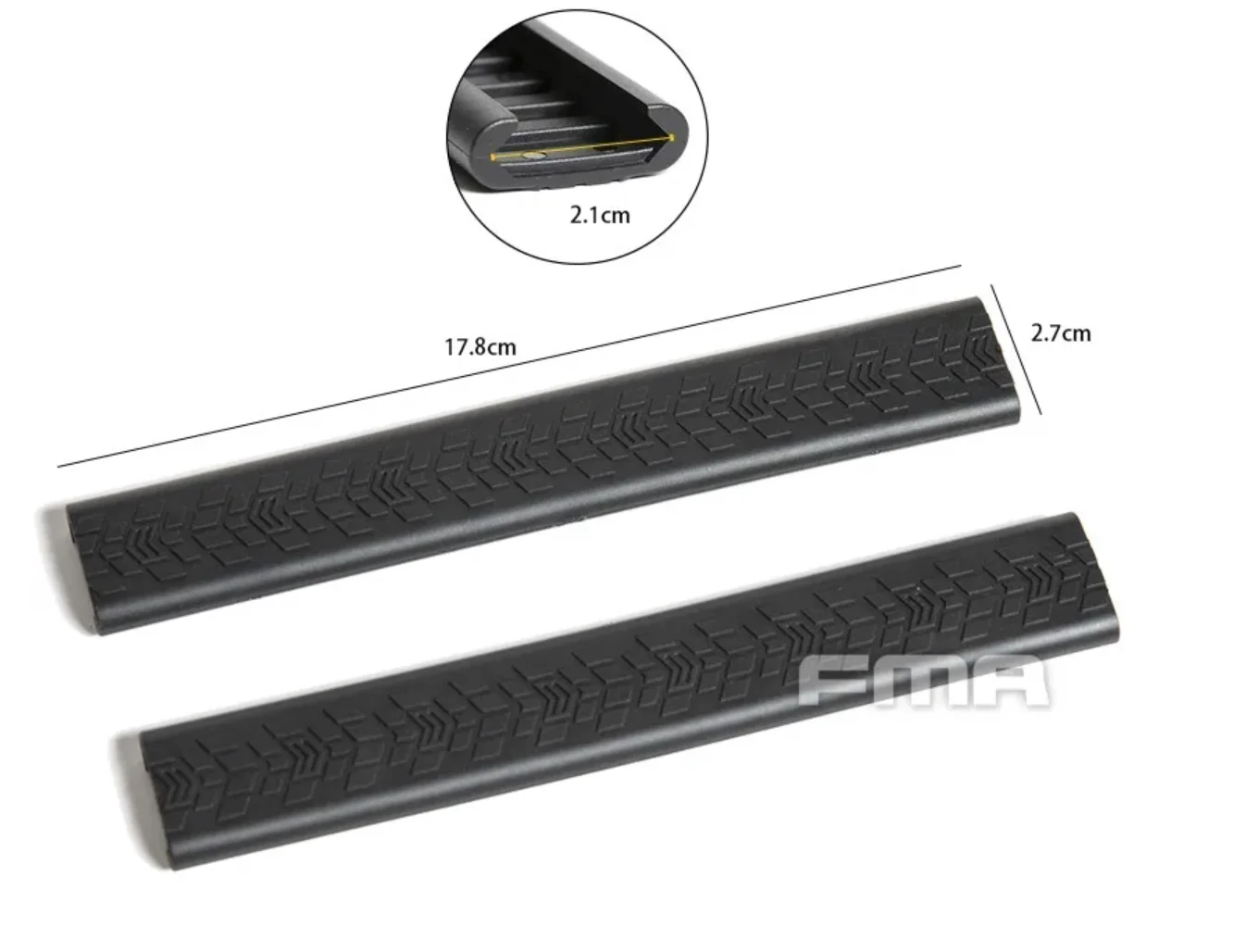 Cubierta de panel de riel táctico FMA TPE para riel de 20 mm, protección ligera antideslizante - imagen 2